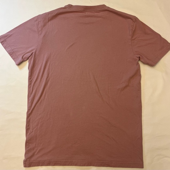 American Eagle Outfitters Men's Pink T-Shirt with Black Graphic XS - Picture 2 of 3